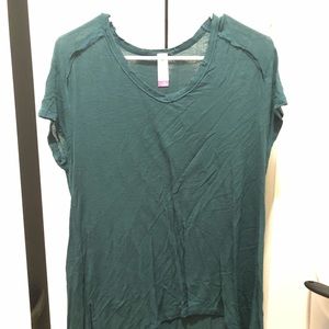 Green boho tee